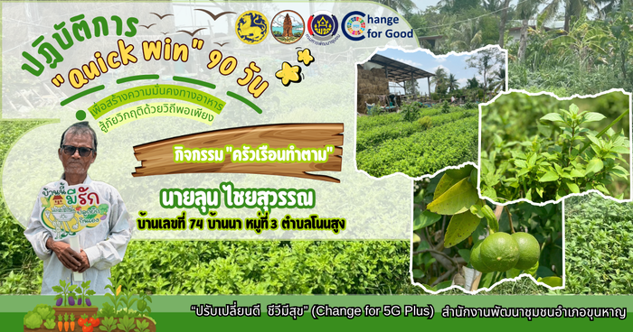 ปฏิบัติการ “Quick Win” 90 วัน กิจกรรม “ครัวเรือนทำตาม”